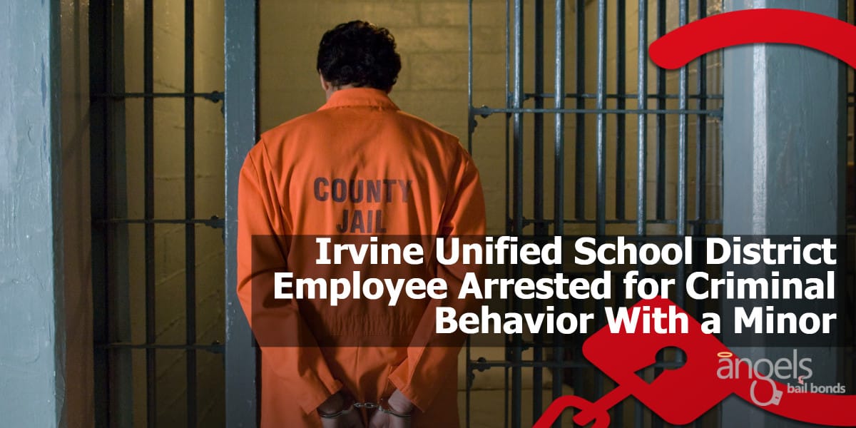 Handcuffed Irvine prisoner in jail