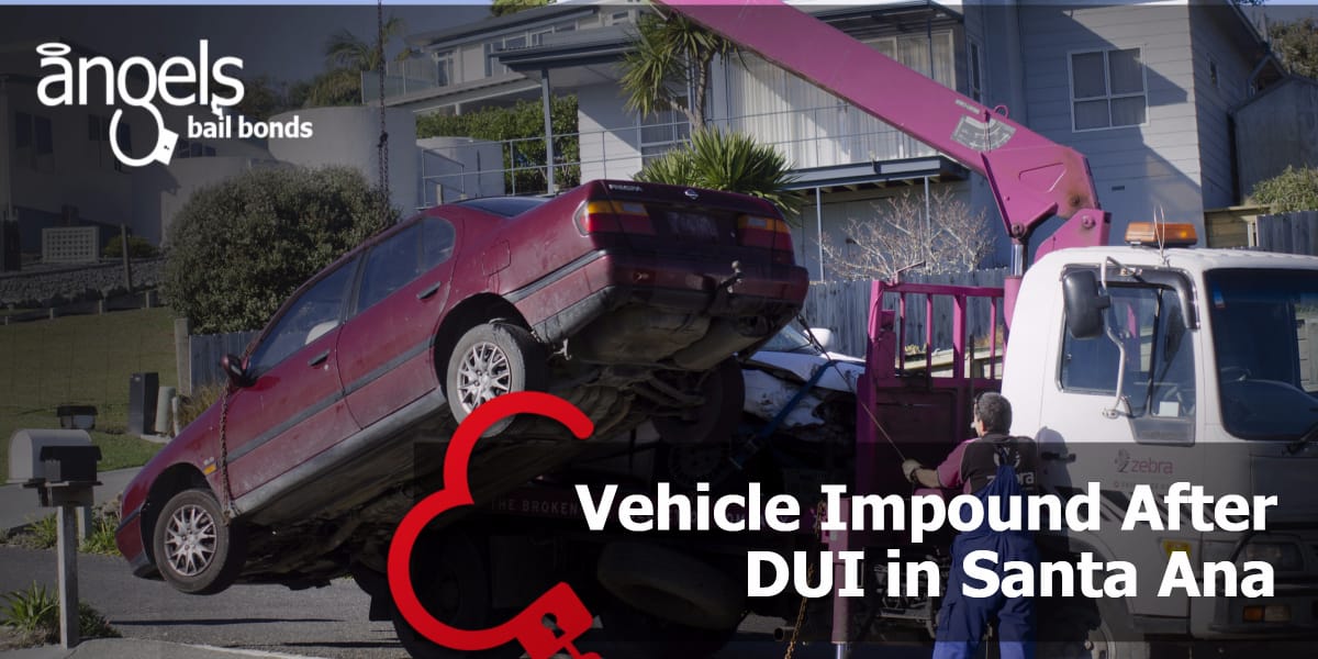 a car being towed to be impounded