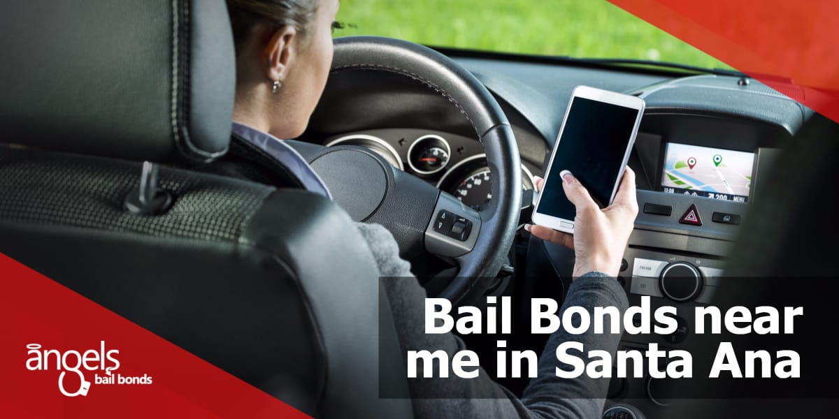 Driver using smartphone and gps navigation in a car